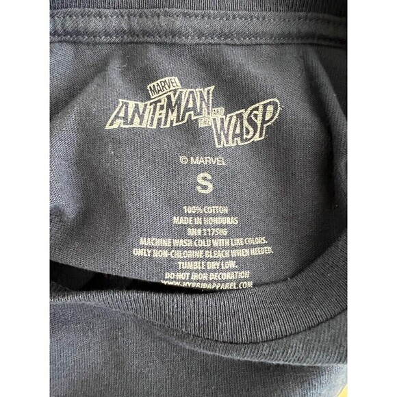 NWOT Marvel Avengers ANT-MAN & THE WASP Size Small Navy 100% Cotton - Picture 3 of 4